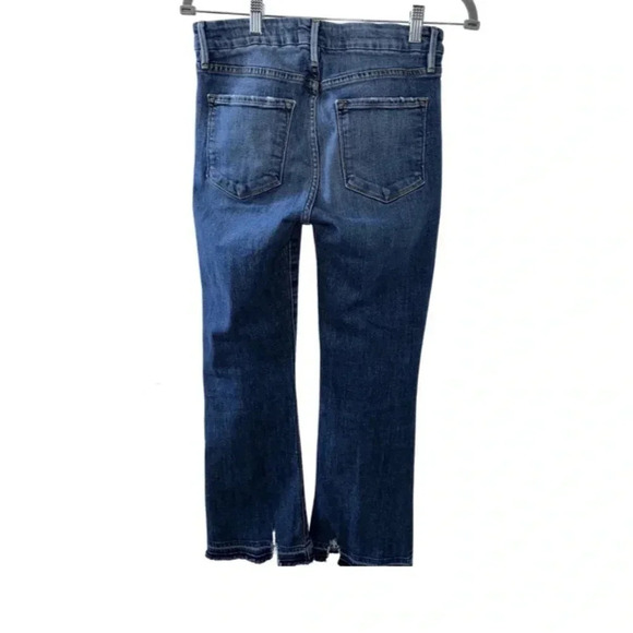 Frame Denim Dark Wash Le Crop Mini Boot Size 27 - Picture 5 of 9